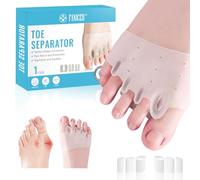 Satificer Separador de dedos del pie de silicona,Espaciadores Hallux Valgus para Mujer y Hombre,Separadores de Dedos de los Pies Superpuestos,Ayuda a aliviar el roce,para Relajar y Estirar
