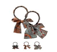 Satin Fabric Hair Bands, 2025 Non Slip Hair Bands Adjustable Hair Band(Light Blue+Coffee)