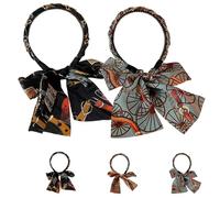 Satin Fabric Hair Bands, Anti-Slip Cross Knotted Fabric Headband, Adjustable Bow, Retro, Fashionable, Suitable For Daily Walking And Sports Wear (2pcs-B, One size)