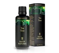 Satin Naturel Aceite de Árbol de Té 100% Puro 100 ml - Orgánico y Vegano - Cuidado de la Piel, Contra Acné e Imperfecciones - Aceite Natural para el Cabello y la Cara
