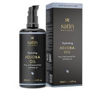 Aceite de Jojoba puro ORGÁNICO 200ml - Aceite corporal GANADOR - Aceite Anticelulitico - 100% Vegano + Prensado en Frío - Vitamina E para Cuerpo, Piel, Cabello y Uñas - Anticelulitis - Satin Naturel