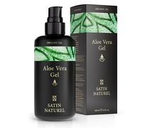 After Shave Hombre 3:1 - a base de Aloe Vera Gel - Crema Hidratante Facial Hombre + Gel Pelo - Serum Acido Hialuronico - Cara y Contorno de Ojos - Regalos Originales Para Hombre - Satin Naturel