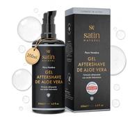 Satin Naturel Bálsamo After Shave Bio para Hombre 200 ml | Cuidado Facial con Aloe Vera Bio y Ácido Hialurónico, Calma la Piel después del Afeitado