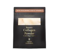 Satin Naturel Colageno en Polvo de Belleza 330g - Péptidos de Colageno Hidrolizado Puro Bovino Sin Sabor - Colágeno con Acido Hialuronico y Vitamina C para Articulaciones, Cabello, Piel y Uñas