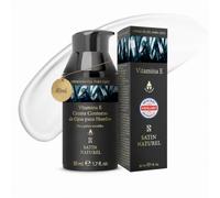 Satin Naturel Contorno de Ojos Bio 30 ml | Contorno de Ojos con Ácido Hialurónico, Vitamina E y Aceite de Argán, Revitaliza Ojeras y Piel Cansada, Vegano