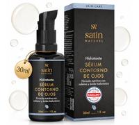 Crema Contorno de Ojos Mujer Acido Hialuronico Vitamina E 30ml - Antiojeras, Antiarrugas y Hidratacion - Efecto inmediato - Rellena Arrugas en Face y Contorno de Ojos - Satin Naturel