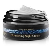 Crema Hidratante Facial Mujer - Crema de Noche con Ceramidas - Orgánica y Vegana 50 ml - Contorno de Ojos - Crema Antiarrugas Mujer - Vitamina E - Pack Regalo Mujer - Crema Facial Mujer Satin Naturel