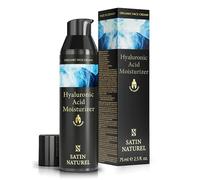 Satin Naturel Crema Facial para Hombres 75 ml - Aloe Vera Bio & Ácido Hialurónico - Crema Hidratante Antiedad para Todo Tipo de Piel - Con Aceite de Argán & Escualano - Vegana & Cosmética Natural