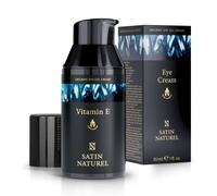 Crema Contorno de Ojos Hombre 30ml - Antiojeras + Hidratacion - Acido Hialuronico Vitamina E - Regalos originales para Hombre por Satin Naturel