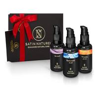 Regalo para Mujer de Belleza - Regalos Originales para Mujeres - Serum Vitamina C + Retinol puro para la Cara + Serum Acido Hialuronico - 3x30ml, Regalo Mujer - Satin Naturel