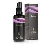 Serum Facial Retinol 50ml - Antimanchas y Antiarrugas - Contorno de Ojos y Cara - Vitamina C + Acido Hialuronico - Sistema 3-Retinol de Liberación - Retinol puro para la cara - Vegano - Satin Naturel