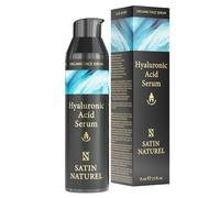 Satin Naturel Serum Acido Hialuronico Hombre 75ml - Organic Ácido Hialurónico Serum Facial Hombre - Antiarrugas, Antiojeras & Antiedad Sérum para Contorno de Ojos para Hombres - Skincare Vegano