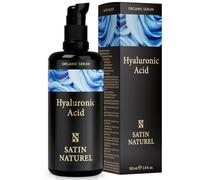 Satin Naturel Serum Facial Acido Hialuronico Orgánico 100ml - Hidratante, Antiarrugas, Antimanchas Vegano - Piel, Cara y Contorno de Ojos - Crema Hidratante Facial Mujer - Serum Acido Hialuronico