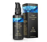 Satin Naturel Sérum Facial Ácido Hialurónico Puro 50ml - Antiarrugas y Antimanchas para Cara y Contorno de Ojos - Crema Hidratante, Aloe Vera y Aceite de Rosa