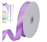 Satin Ribbon - Double Faced Strip for Wedding Birthday Decor | Polyester Fabric Smooths Finish 2cm Width 100 Yards Spool Craft Use Gift Wrapping Florals Hair Bows Invitations Events