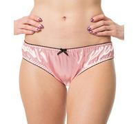 Satini Bragas de Raso con Volantes con Volantes Bikini Ropa Interior Bragas (Rosa Bebé, S)