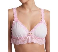 Satini el marica Volantes Bragas Ajustado Transparente Corpiño Sujetador (Blanco - Rosa bebé, XXL)