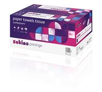 Satino Prestige 157570 - Toalla de cocina (2 capas, 23 x 22 cm), color blanco brillante