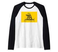 Sátira de privacidad política de Serpiente de la Libertad Don't Flock Me Camiseta Manga Raglan