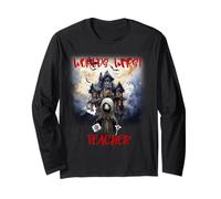 Sátira Divertida de Halloween Ghoul El Peor Profesor del Mundo Espeluznante Manga Larga