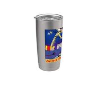 Sátira política de los payasos regalo de la Casa Blanca Vaso térmico de acero inoxidable de doble pared
