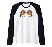 Sátira política Protesta de Perro de Ojo Lateral Camiseta Manga Raglan