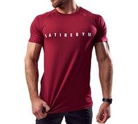 Satire Gym® Camiseta de fitness para hombre Slim Fit Camiseta deportiva funcional y de secado rápido para hombre de manga corta Camiseta de fitness para hombre como camiseta de culturismo y