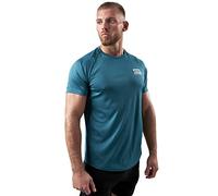Satire Gym - Camiseta Deportiva Ajustada para Hombre/Camiseta Deportiva Estrecha y de Secado rápido, Camiseta Transpirable/Apta como Camiseta de Fitness y Culturismo.(Verde, M)
