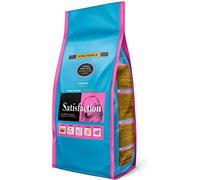 Satisfaction Puppy Maxi - Pienso para Cachorros de Grandes y Gigantes (pesan +25kg de Adultos) - Elaborada con un 20% de Pollo Fresco y arroz. Croquetas adaptadas a Sus mandíbulas.