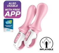 Satisfyer Air Pump Booty 5+ Vibrador Anal Inflable Rosa