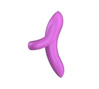 Satisfyer – Vibrador de dedo Bold Lover – Silicona, 12 fases, IPX7 – Rosa