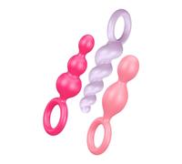Satisfyer Booty Call Plug Anal | Silicona Médica Suave | Diseño Ergonómico y Seguro | 3 Sensuales Formas | 13,5-14 cm