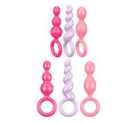 Satisfyer Booty call Set 3 butt enchufe anal de silicona Kit dilatador con an...