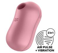Satisfyer cotton candy estimulador y vibrador - rosa