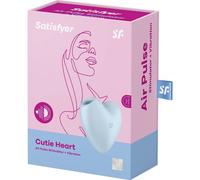 Satisfyer Estimulador y vibrador Cutie Corazón Olas de presión IPX7 Azul