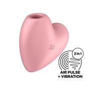 Satisfyer Cutie Vibrador con Olas de Presión y Vibraciones Corazón | Impermeable (IPX7) Estimulador de Clítoris | Juguete Sexual para Mujer | Juguete Erótico en Diseño de Corazón | juguetes sexuales