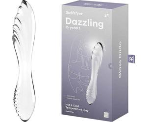 Satisfyer Dazzling Crystal Dildo Hot & Cold Transparente 1ud