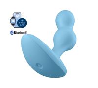 Satisfyer Deep Diver Plug Gris - Vibrador Con Conexión Inalámbrica Para Experiencia Sensorial - AZUL