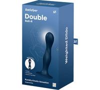 Satisfyer Double Ball-R Rumbly Kinetic Sensattion Dildo Dark Blue 1ud