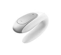 Satisfyer Vibrador para Parejas Double Fun – App Connect, Control remoto, Recargable – Blanco