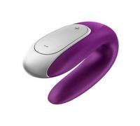 Satisfyer Vibrador Double Fun Partner – App Connect, control remoto y recargable – Lila