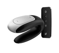 Satisfyer Double Fun Vibrador Parejas Negro Bluetooth 1ud