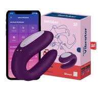 Satisfyer Vibrador de Parejas Alegría Doble de Satisfyer - Púrpura