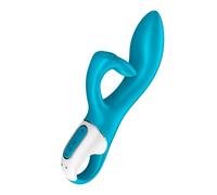 Satisfyer Embrace Me Vibrador Conejito | 2 Motores Potentes y Flexibles | Consolador Ergonómico Estimulador de Clítoris | Recargable y Resistente al Agua (IPX7) | Juguetes Sexuales para Mujer