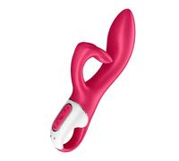 Satisfyer Embrace Me Vibrador Conejito | 2 Motores Potentes y Flexibles | Consolador Ergonómico Estimulador de Clítoris | Recargable y Resistente al Agua (IPX7) | Juguetes Sexuales para Mujer