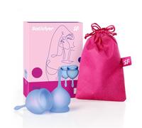 Satisfyer feel good kit copa menstrual azul intenso 15+20ml