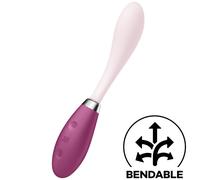 Satisfyer G-Spot Flex 3 Multi Vibrador Gris - Vibrador Recargable Con Diseño Ergonómico Para Placer Personal - ROJO