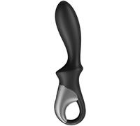 Satisfyer Heat Climax Vibrador Anal Negro - Vibraciones Intensas Con Función De Calentamiento