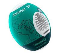 Satisfyer, Huevo Masturbador, estructura Riffle, TPE hidroactivo, no requiere lubricante, un solo uso, estilo:Naughty