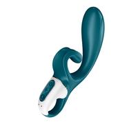 Hug Me Conejito Vibrador Gris Azul